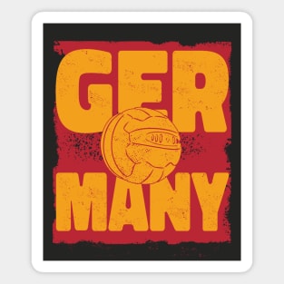 Vintage German Football // Retro Germany Soccer Magnet